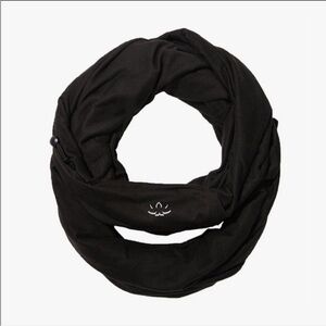 Beyond Yoga Black Scarf with Logo
